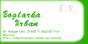 boglarka urban business card